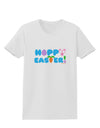 Cute Decorative Hoppy Easter Design Womens T-Shirt by TooLoud-Womens T-Shirt-TooLoud-White-X-Small-Davson Sales