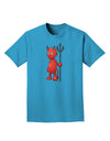 Cute Devil - Halloween Design Adult Dark T-Shirt-Mens T-Shirt-TooLoud-Turquoise-Small-Davson Sales