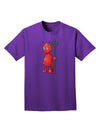 Cute Devil - Halloween Design Adult Dark T-Shirt-Mens T-Shirt-TooLoud-Purple-Small-Davson Sales