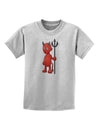 Cute Devil - Halloween Design Childrens T-Shirt-Childrens T-Shirt-TooLoud-AshGray-X-Small-Davson Sales