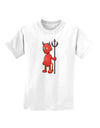 Cute Devil - Halloween Design Childrens T-Shirt-Childrens T-Shirt-TooLoud-White-X-Small-Davson Sales