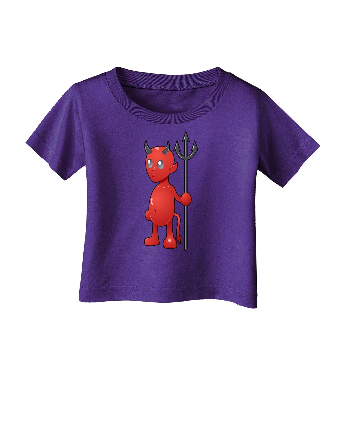 Cute Devil - Halloween Design Infant T-Shirt Dark-Infant T-Shirt-TooLoud-Purple-06-Months-Davson Sales