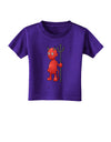 Cute Devil - Halloween Design Toddler T-Shirt Dark-Toddler T-Shirt-TooLoud-Purple-06-Months-Davson Sales