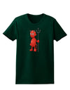 Cute Devil - Halloween Design Womens Dark T-Shirt-Womens T-Shirt-TooLoud-Forest-Green-Small-Davson Sales