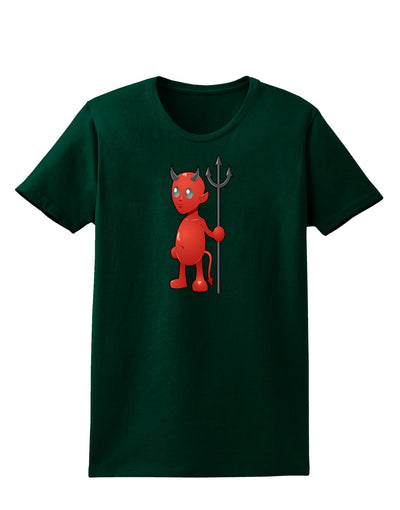 Cute Devil - Halloween Design Womens Dark T-Shirt-Womens T-Shirt-TooLoud-Forest-Green-Small-Davson Sales