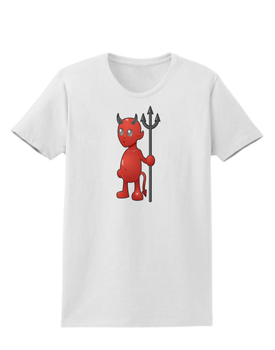 Cute Devil - Halloween Design Womens T-Shirt-Womens T-Shirt-TooLoud-White-X-Small-Davson Sales