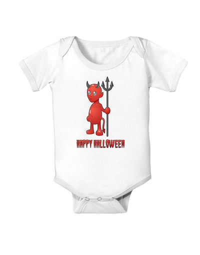 Cute Devil - Happy Halloween Design Baby Romper Bodysuit-Baby Romper-TooLoud-White-06-Months-Davson Sales