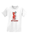 Cute Devil - Happy Halloween Design Childrens T-Shirt-Childrens T-Shirt-TooLoud-White-X-Small-Davson Sales