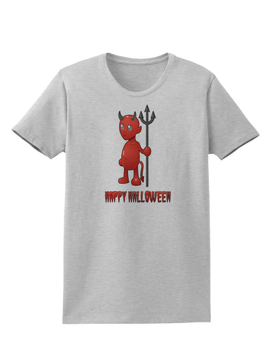 Cute Devil - Happy Halloween Design Womens T-Shirt-Womens T-Shirt-TooLoud-AshGray-X-Small-Davson Sales