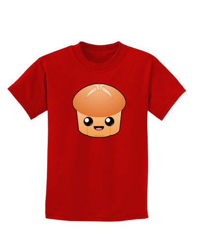 Cute Dinner Roll Childrens Dark T-Shirt-Childrens T-Shirt-TooLoud-Red-X-Small-Davson Sales