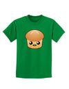 Cute Dinner Roll Childrens Dark T-Shirt-Childrens T-Shirt-TooLoud-Kelly-Green-X-Small-Davson Sales