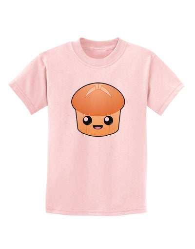 Cute Dinner Roll Childrens T-Shirt-Childrens T-Shirt-TooLoud-PalePink-X-Small-Davson Sales