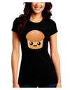 Cute Dinner Roll Juniors Crew Dark T-Shirt-T-Shirts Juniors Tops-TooLoud-Black-Juniors Fitted Small-Davson Sales