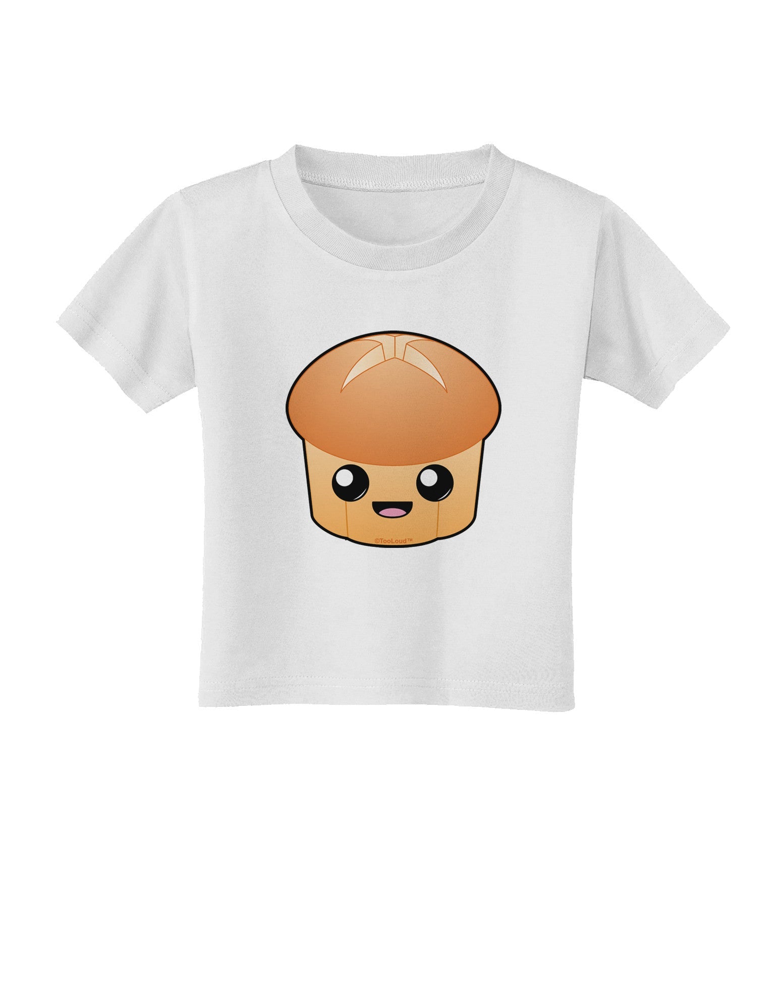 Cute Dinner Roll Toddler T-Shirt-Toddler T-Shirt-TooLoud-White-2T-Davson Sales
