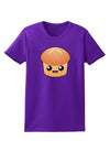 Cute Dinner Roll Womens Dark T-Shirt-TooLoud-Purple-X-Small-Davson Sales