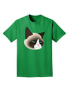 Cute Disgruntled Siamese Cat Adult Dark T-Shirt-Mens T-Shirt-TooLoud-Kelly-Green-Small-Davson Sales