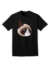 Cute Disgruntled Siamese Cat Adult Dark T-Shirt-Mens T-Shirt-TooLoud-Black-Small-Davson Sales