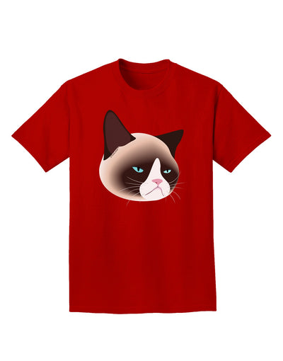 Cute Disgruntled Siamese Cat Adult Dark T-Shirt-Mens T-Shirt-TooLoud-Red-Small-Davson Sales