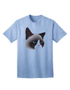 Cute Disgruntled Siamese Cat Adult T-Shirt-Mens T-Shirt-TooLoud-Light-Blue-Small-Davson Sales