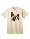 Cute Disgruntled Siamese Cat Adult T-Shirt-Mens T-Shirt-TooLoud-Natural-Small-Davson Sales