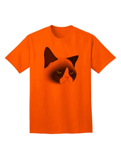 Cute Disgruntled Siamese Cat Adult T-Shirt-Mens T-Shirt-TooLoud-Orange-Small-Davson Sales