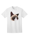 Cute Disgruntled Siamese Cat Adult T-Shirt-Mens T-Shirt-TooLoud-White-Small-Davson Sales