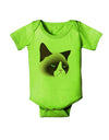 Cute Disgruntled Siamese Cat Baby Romper Bodysuit-Baby Romper-TooLoud-Lime-06-Months-Davson Sales