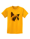 Cute Disgruntled Siamese Cat Childrens T-Shirt-Childrens T-Shirt-TooLoud-Gold-X-Small-Davson Sales