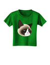 Cute Disgruntled Siamese Cat Toddler T-Shirt Dark-Toddler T-Shirt-TooLoud-Clover-Green-2T-Davson Sales