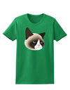 Cute Disgruntled Siamese Cat Womens Dark T-Shirt-TooLoud-Kelly-Green-X-Small-Davson Sales