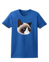 Cute Disgruntled Siamese Cat Womens Dark T-Shirt-TooLoud-Royal-Blue-X-Small-Davson Sales