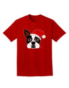 Cute Dog with Santa Hat - Christmas Adult Dark T-Shirt-Mens T-Shirt-TooLoud-Red-Small-Davson Sales