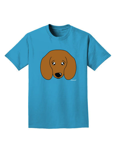 Cute Doxie Dachshund Dog Adult Dark T-Shirt by TooLoud-Mens T-Shirt-TooLoud-Turquoise-Small-Davson Sales