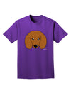 Cute Doxie Dachshund Dog Adult Dark T-Shirt by TooLoud-Mens T-Shirt-TooLoud-Purple-Small-Davson Sales