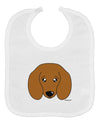 Cute Doxie Dachshund Dog Baby Bib by TooLoud