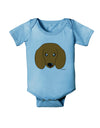 Cute Doxie Dachshund Dog Baby Romper Bodysuit by TooLoud-Baby Romper-TooLoud-Light-Blue-06-Months-Davson Sales