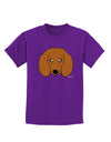 Cute Doxie Dachshund Dog Childrens Dark T-Shirt by TooLoud-Childrens T-Shirt-TooLoud-Purple-X-Small-Davson Sales