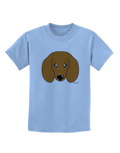 Cute Doxie Dachshund Dog Childrens T-Shirt by TooLoud-Childrens T-Shirt-TooLoud-Light-Blue-X-Small-Davson Sales