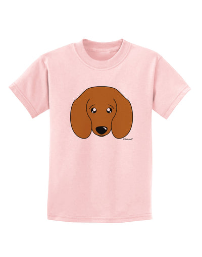 Cute Doxie Dachshund Dog Childrens T-Shirt by TooLoud-Childrens T-Shirt-TooLoud-PalePink-X-Small-Davson Sales