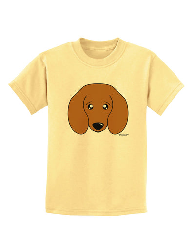 Cute Doxie Dachshund Dog Childrens T-Shirt by TooLoud-Childrens T-Shirt-TooLoud-Daffodil-Yellow-X-Small-Davson Sales