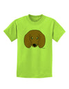 Cute Doxie Dachshund Dog Childrens T-Shirt by TooLoud-Childrens T-Shirt-TooLoud-Lime-Green-X-Small-Davson Sales