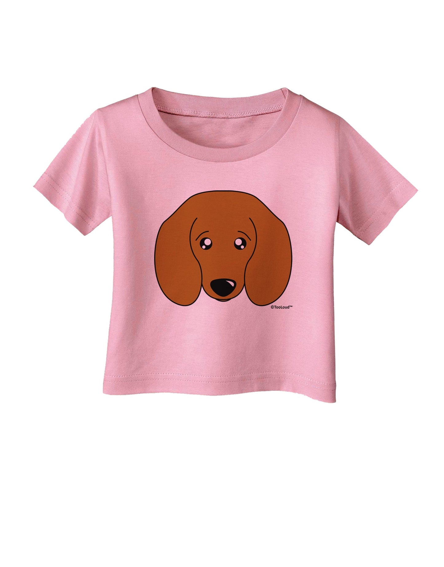 Cute Doxie Dachshund Dog Infant T-Shirt by TooLoud-Infant T-Shirt-TooLoud-Candy-Pink-06-Months-Davson Sales