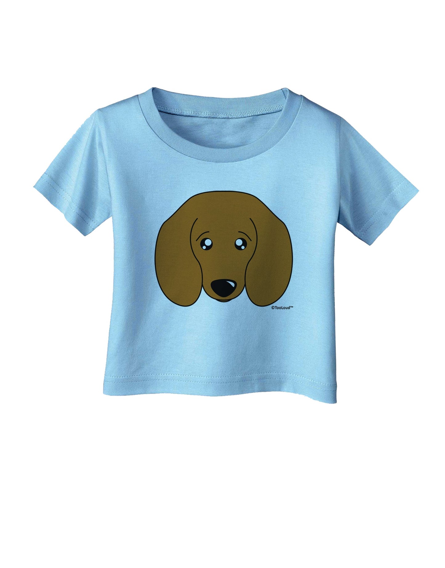 Cute Doxie Dachshund Dog Infant T-Shirt by TooLoud-Infant T-Shirt-TooLoud-Aquatic-Blue-06-Months-Davson Sales