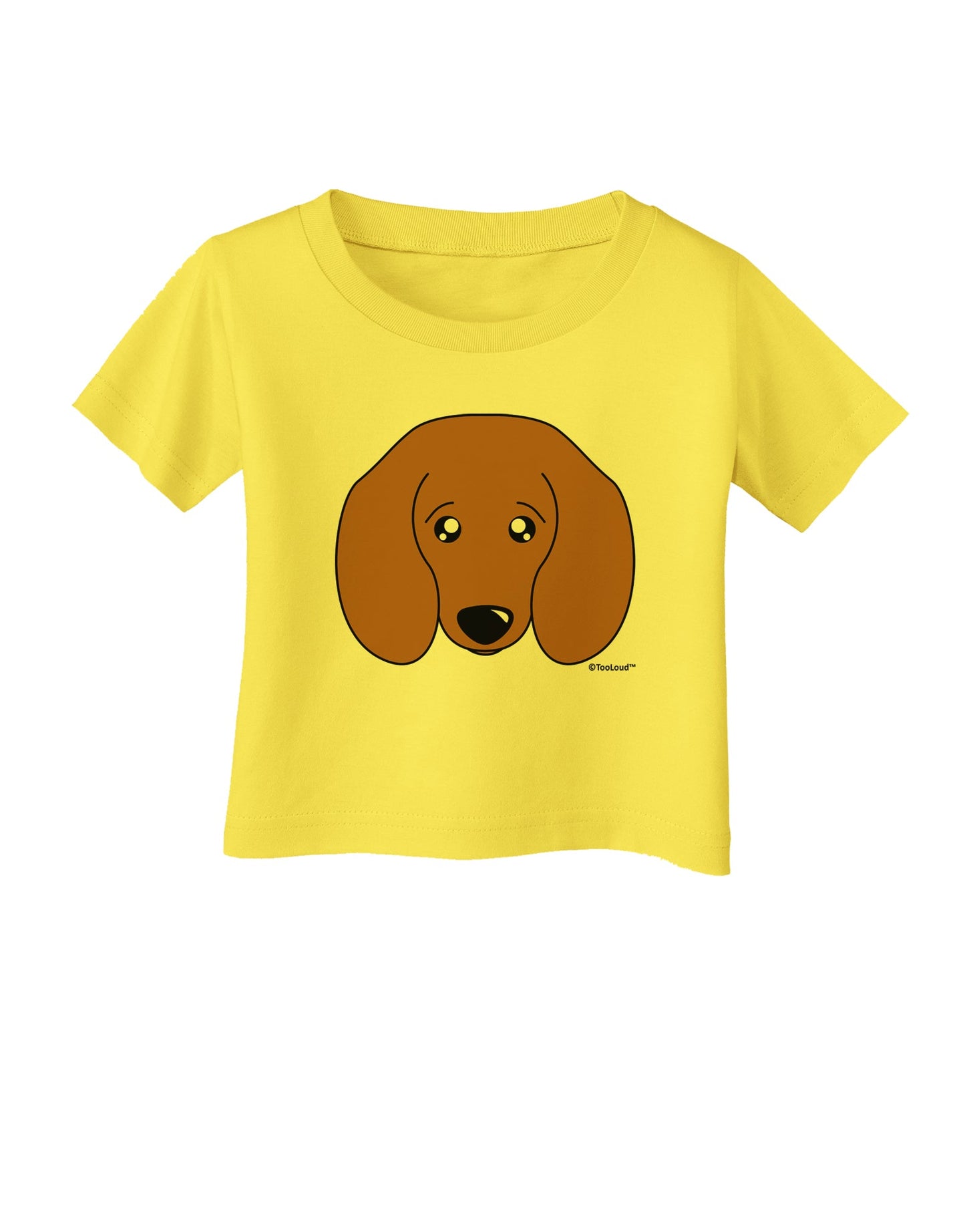 Cute Doxie Dachshund Dog Infant T-Shirt by TooLoud-Infant T-Shirt-TooLoud-Yellow-06-Months-Davson Sales