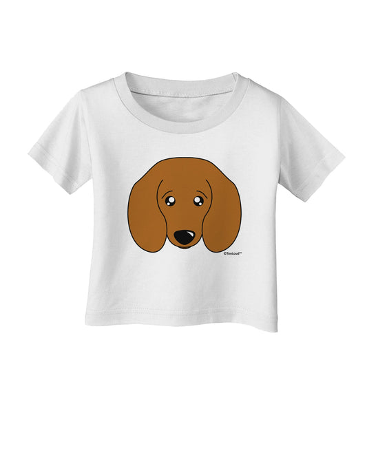 Cute Doxie Dachshund Dog Infant T-Shirt by TooLoud-Infant T-Shirt-TooLoud-White-06-Months-Davson Sales