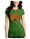 Cute Doxie Dachshund Dog Juniors Crew Dark T-Shirt by TooLoud-T-Shirts Juniors Tops-TooLoud-Kiwi-Green-Juniors Fitted X-Small-Davson Sales