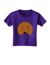 Cute Doxie Dachshund Dog Toddler T-Shirt Dark by TooLoud-Toddler T-Shirt-TooLoud-Purple-2T-Davson Sales