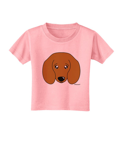 Cute Doxie Dachshund Dog Toddler T-Shirt by TooLoud-Toddler T-Shirt-TooLoud-Candy-Pink-2T-Davson Sales