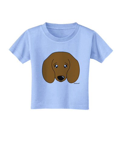 Cute Doxie Dachshund Dog Toddler T-Shirt by TooLoud-Toddler T-Shirt-TooLoud-Aquatic-Blue-2T-Davson Sales