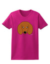 Cute Doxie Dachshund Dog Womens Dark T-Shirt by TooLoud-Womens T-Shirt-TooLoud-Hot-Pink-Small-Davson Sales